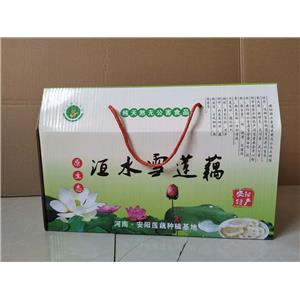 郑州莲藕包装箱纸盒